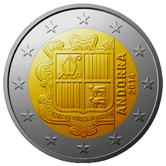 Adorran 2 Euro € coin