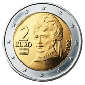 Austrian 2 Euro € coin