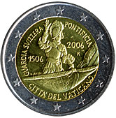 Vatican Commemorative Coin 2006 - Anniversary founding of the Swiss Guard