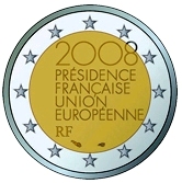 French Commemorative Coin 2008 French Presidency of EU