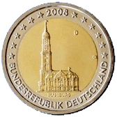 German Commemorative Coin 2008 - Hamburg