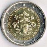 Vatican Commemorative Coin 2012 - Sede Vacante