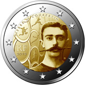 French Commemorative Coin 2013 - Pierre de Coubertin - Modern Olympic Games.