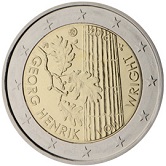 Finnish Commemorative Coin 2016 - Henrik von Wright.