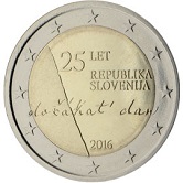 Slovenian Commemorative Coin 2016 - 25 years independence