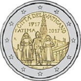 Vatican Commemorative Coin 2017 - 100 years since the visions of Fatima
