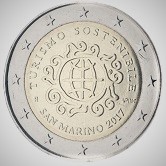 San Marino Commemorative Coin 2017 - Sustainable  Tourism