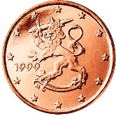 Finnish 1 cent coin