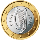 Irish 1 Euro €  coin