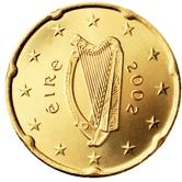 Irish 20 cent coin