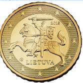 Lithuanian 10 cent coin