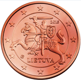 Lithuanian 5 cent coin