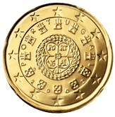 Portuguese 20 cent coin