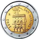 San Marino 2 Euro € coin