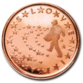 Slovenian 5 cent coin