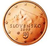 Slovakian 5 cent coin
