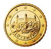 Slovakian 10 cent coin