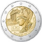Austrian Commemorative Coin 2017 - 100 years Republic of Austria