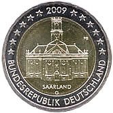 German Commemorative Coin 2009 - Saarland