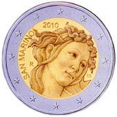 San Marino Commemorative Coin 2010 - Sandro Botticelli