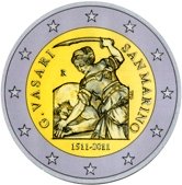 San Marino Commemorative Coin 2011 - Giorgio Vasari