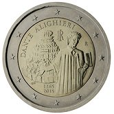 Italian Commemorative Coin 2015 - Dante