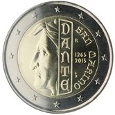San Marino Commemorative Coin 2015 - Dante Alighieri
