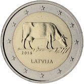 Latvian Commemorative Coin 2016 - Diary Farming in Latvia