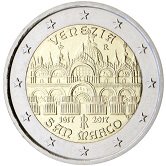 Italian Commemorative Coin 2017 - St. Mark's Basilica in Venice.