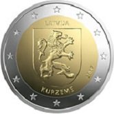 Latvian Commemorative Coin 2017 - Kurzeme