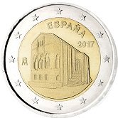 Spanish Commemorative Coin 2017 - Santa Mariadel Naranco Church