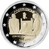 Italian Commemorative Coin 2018 - 70 years Italian Constitution
