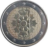 French Commemorative Coin 2018 - Corn Flower