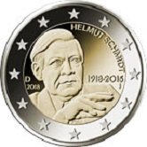 German Commemorative Coin 2018 - Helmut Schmidt