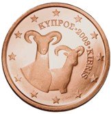 Cyprus 2 cent coin  Cypriot Mollon