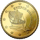 Cyprus 50 cent coin  Cypriot Karenia