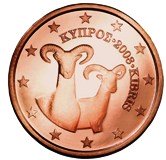Cyprus 5 cent coin  Cypriot Mollon