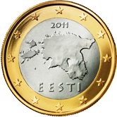 Estonian 1 Euro €  coin