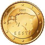Estonian 50 cent coin