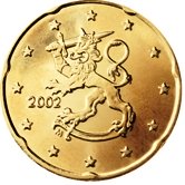 Finnish 20 cent coin