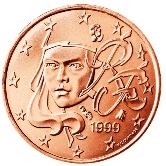 French 1 cent coin