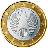 German 1 Euro €  coin