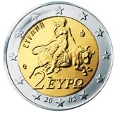 Greek 2 Euro € coin