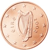 Irish 2 cent coin