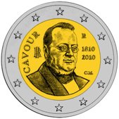 Italian Commemorative Coin 2010 - Cavour