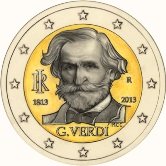 Italian Commemorative Coin 2013 - Guiseppe Verdi