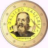 Italian Commemorative Coin 2014 - Galileo Galileis