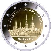 Latvian Commemorative Coin 2014 -Riga