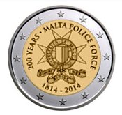 Maltese Commemorative Coin 2014 - Maltese Police