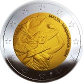 Maltese Commemorative Coin 2014 - Independence from Great Britian